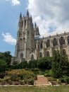 Vertical shot of the Washington National Cathedral, Washington, D.C., United States Royalty Free Stock Photo