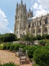 Vertical shot of the Washington National Cathedral, Washington, D.C., United States Royalty Free Stock Photo