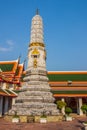 Vertical shot of the Wat Phra Chetuphon (Wat Pho) Buddhist temple Bangkok, Thailand