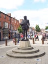 Vertical shot of the William Shakespeare statue in Stratford upon Avon in England