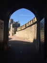 Vertical shot of Windsor Castle on a sunny day in London, England