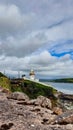 Vertical shot of Youghal lighthouse in Ireland Royalty Free Stock Photo