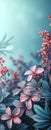 Vertical Florals Background