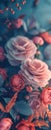 Vertical Florals Background