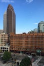 Vertical of the skyline of Cleveland