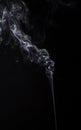 Vertical smoky cloud of aromastick Royalty Free Stock Photo