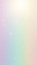 Vertical soft pastel rainbow gradient background with shimmering glitter particles and subtle bokeh effects creating a dreamy and Royalty Free Stock Photo