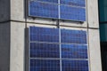 Vertical solar panels in Germany Royalty Free Stock Photo