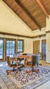 Vertical Spacious bonus room with two decks and beamed wooden ceiling