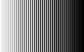 Vertical speed line halftone pattern thick to thin. Vector illustration