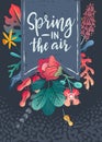 Vertical spring poster