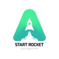 Vertical Start Rocket Logo