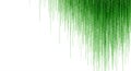 Vertical streams of green digital binary code on a white background, reminiscent of Royalty Free Stock Photo