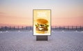 vertical street burger poster billboard