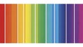 Vertical stripes of color forming a rainbow gradient on a white background image photo Royalty Free Stock Photo