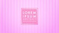 Vertical stripes pattern vector illustration. Sweet pink gradient color. Abstract background design template. Concave texture