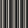 Vertical stripes seamless pattern. Simple black and white vector lines texture Royalty Free Stock Photo