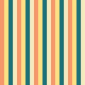 Vertical stripes Yellow teal blue peach pattern. Vertical striped seamless vector background. Great for Easter, spring, fabric,