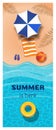 Vertical summer banner