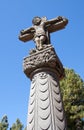 Vertical tejeda cross in canary islands Royalty Free Stock Photo