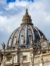 Daylight Telephoto Shot of St. Peter\'s Dome Under Repair