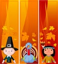 Vertical Thanksgiving Banners Royalty Free Stock Photo