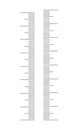 Vertical thermometer scale. Celsius and Fahrenheit markup without numbers. Graphic template for weather meteorological