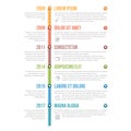 Vertical Timeline Infographics Royalty Free Stock Photo