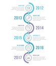Vertical Timeline Infographics Template Royalty Free Stock Photo