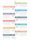Vertical Timeline Infographics Royalty Free Stock Photo