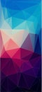 Vertical triangle background for your mobile design - Vector