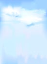 Vertical vector sky - blue abstract background Royalty Free Stock Photo