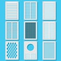Vertical ventilation shutters Royalty Free Stock Photo