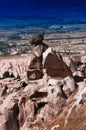Vertical vibrant Turkey rock sculptures