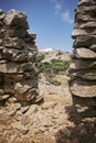 Vertical view of Aghios Ioannis Theologos Monastery, Amorgos island - Greece