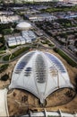 A vertical view of the Biodome in Montreal