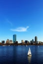 Vertical view of the Boston, Massachusetts skyline Royalty Free Stock Photo