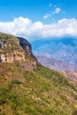 Vertical View of Chicamocha Canyon Royalty Free Stock Photo