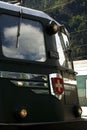 Vertical view of the front of a locomotive SBB Ae 6 and 6 train at Erstfeld, Switzerland Royalty Free Stock Photo