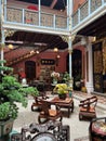 Vertical view of the furnished Baba & Nyonya Heritage Museum in Penang Malaysia Royalty Free Stock Photo