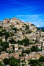 Vertical view of the medieval city of Gordes