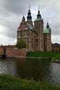 Vertical view of Rosenborg Castle from the King`s Garden Royalty Free Stock Photo