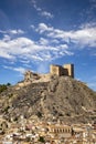 Vertical view of the town of Mula, Region of Murcia, Spain Royalty Free Stock Photo