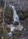 A Vertical View Travertine Waterfall Formation at the Falls Ridge Preserve, VA - 3 Royalty Free Stock Photo