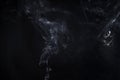 Vertical white smoke of aromastick Royalty Free Stock Photo