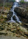 A Vertical Winter Image of Apple Orchard Falls Royalty Free Stock Photo