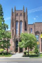 Vertical of the Yale Peabody Museum of Natural History in New Haven, Connecticut