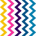 Vertical zigzag pattern, seamless background. Abstract geometric texture. Simple children`s print. Vector illustration Royalty Free Stock Photo