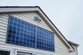 Vertically mounted home solar panels