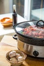 Verticle slow cooker meal Royalty Free Stock Photo